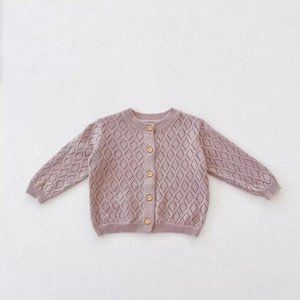Girl's Diamond purple cardigan